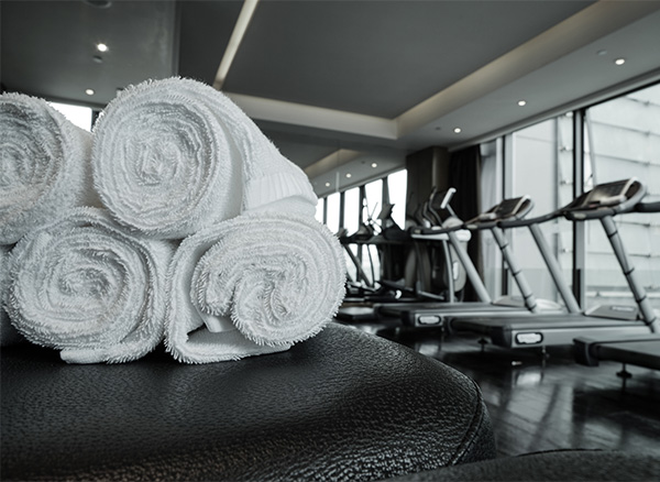 Pre-match accommodation - fitness club in luxury hotel
