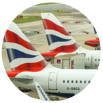 BA Plane wing