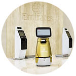 Business travel - Emirates Dubai Check-in Robot
