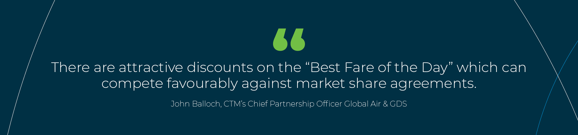 Travel supplier pricing: There are attractive discounts on the “Best Fare of the Day” which can compete favourably against market share agreements