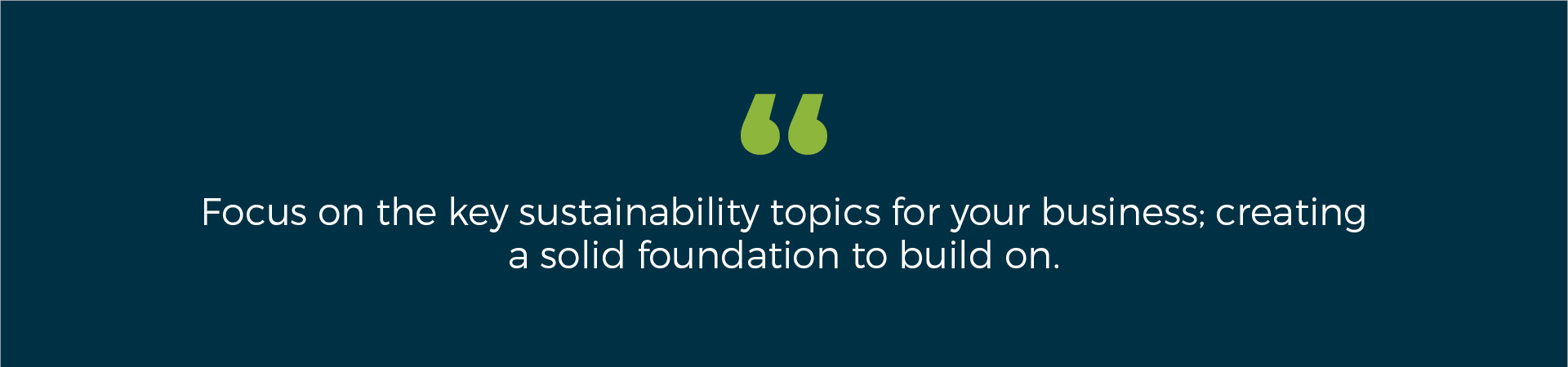 Sustainability infographic