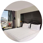 A room in the new art'otel London Hoxton