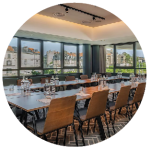Radisson Hotel Reims meetings space with large conference table
